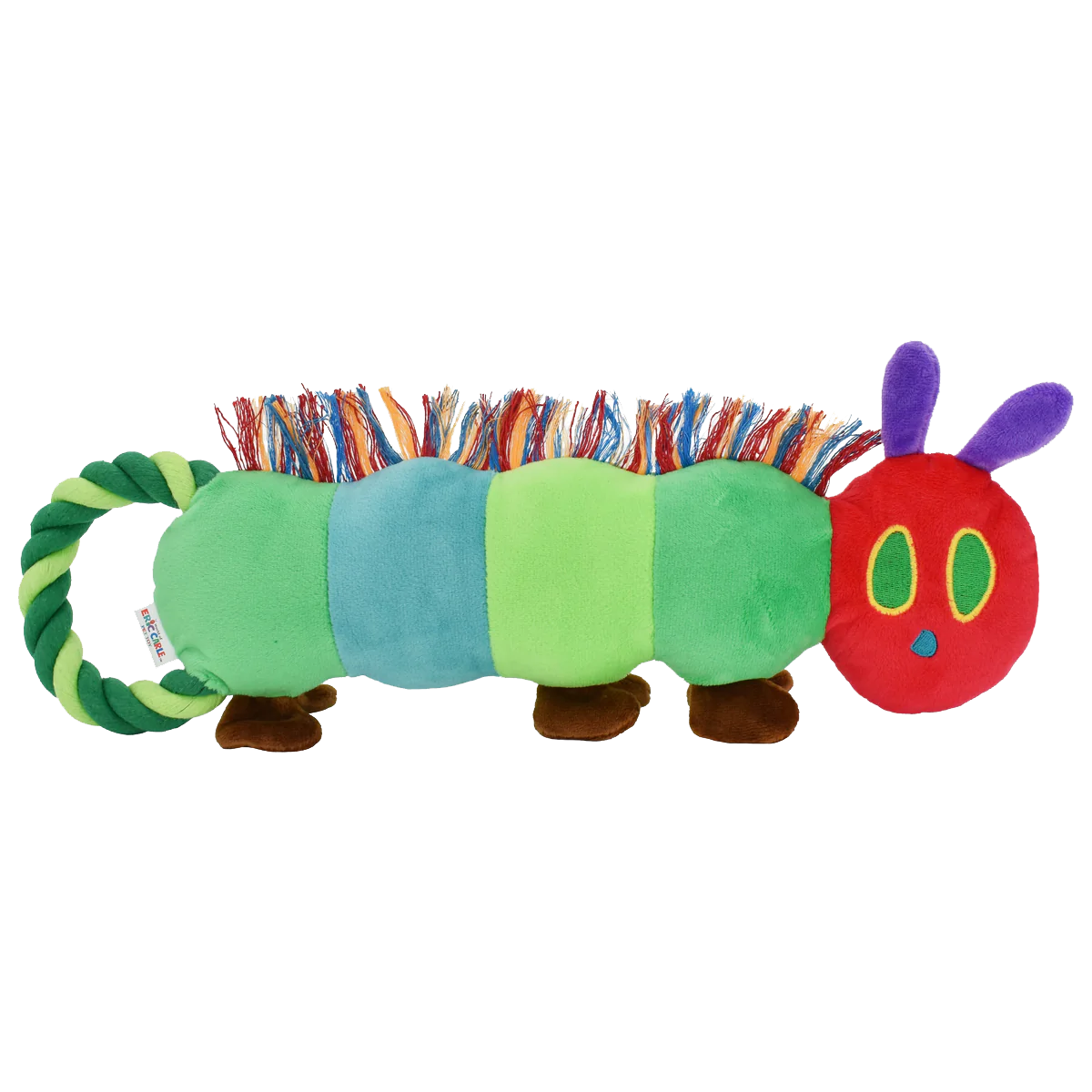 Multipet EC Hungry Caterpillar Tug Plush Dog Toy Medium 16"