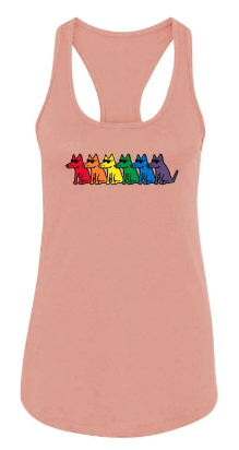 Pride Pups Ladies Racerback Tank Top